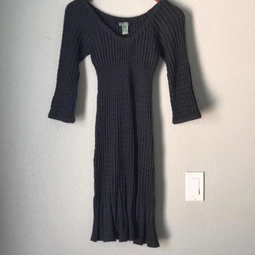Maple | charcoal sweater dress